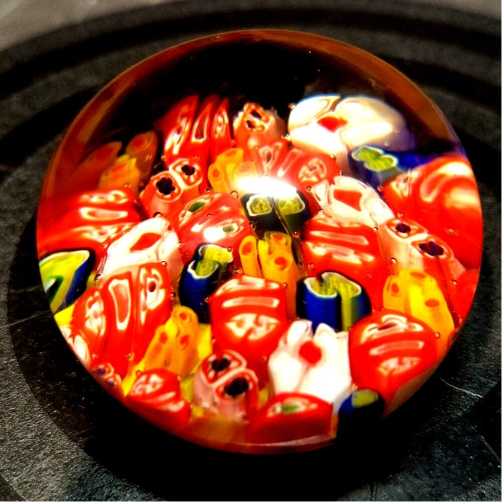 332 Murano Style Millefiori Glass Paper Weight